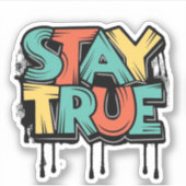 真実のままである シール (正面)