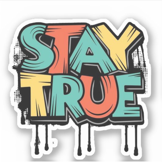 真実のままである シール (正面)