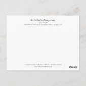 「真実のゼブラ」混合メディファンキーア葉書 ポストカード (裏面)