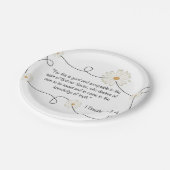 真実のデイジーの花の聖書の引用文の知識 ペーパープレート (アングル)