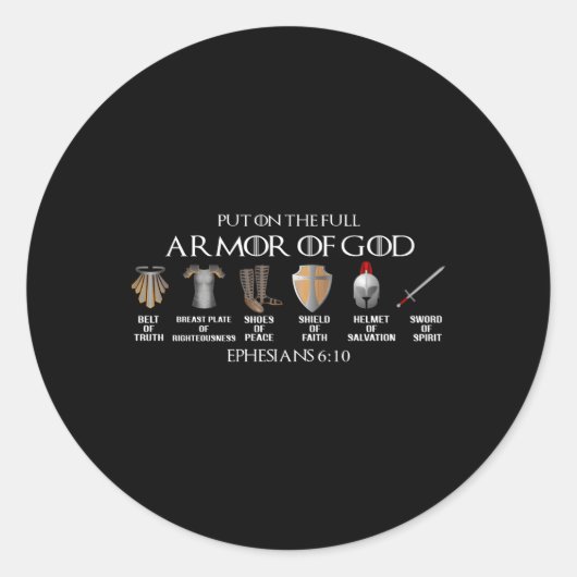 真実のベルトの完全な鎧を着る ラウンドシール (正面)