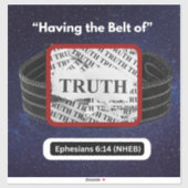 真実のベルトを持つ – ビニールシール シール (シート)