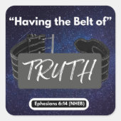 真実のベルトを持つ – 四角いシール スクエアシール (正面)