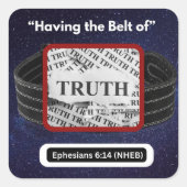 真実のベルトを持つ – 四角いシール スクエアシール (正面)