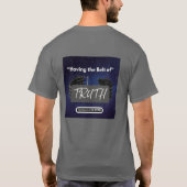 真実のベルトを持つ – 短いスリーブMed Gray Tシャツ (裏面)