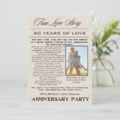 真実のラブストーリー60周年パーティーの写真 招待状 (スタンド正面)