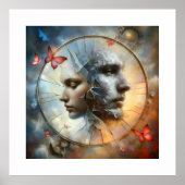 真実の反射 – シュール鏡ポスター ポスター (正面)