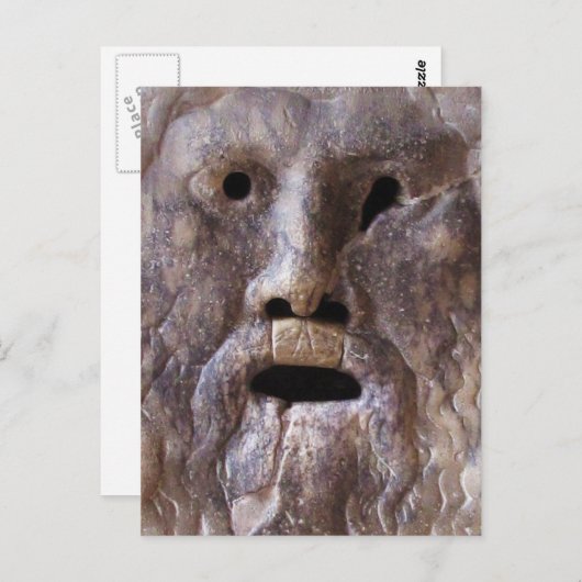 真実の口 – ローマ,イタリア ポストカード (正面/裏面)