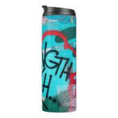 真実の強さ落書き タンブラー (回転右)