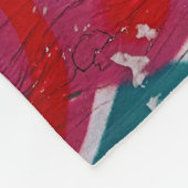 真実の強さ落書き フリースブランケット (角)