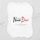 真実の愛は決して死なない (正面/裏面)