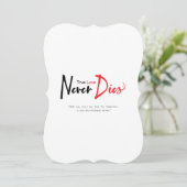 真実の愛は決して死なない (スタンド正面)