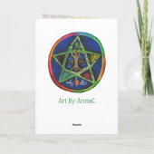 真実の星ケルト語 ノートカード (裏面)