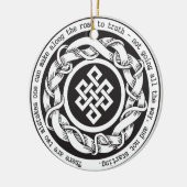 真実の無限の結び目への道 セラミックオーナメント (左)