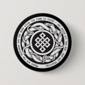 真実の無限の結び目への道 缶バッジ (正面)