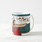 真実のMa'atの飛んだエジプトの女神 コーヒーマグカップ (正面右)