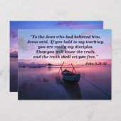 真実はあなたを自由にする 聖書記憶カード ポストカード (正面/裏面)