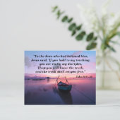 真実はあなたを自由にする 聖書記憶カード ポストカード (スタンド正面)