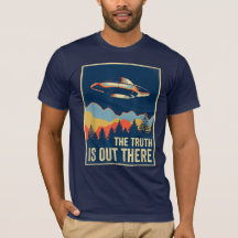 真実はそこにあるTシャツエリア51エイリアンUFO