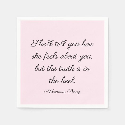 真実はヒール・ナプキンスにある スタンダードカクテルナプキン (正面)