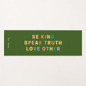 真実は人話を愛する |宗教デカール ヨガマット (正面(横))