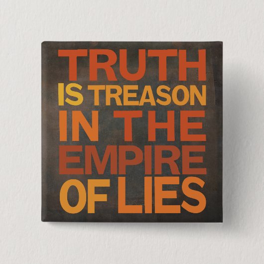 真実は反逆です 缶バッジ (正面)