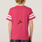 真実は子供の金ゴールドの半分の袖を超越します Tシャツ (裏面)