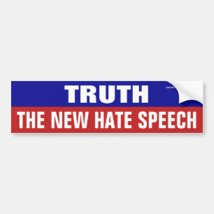 真実は新しいヘイトスピーチ バンパーステッカー