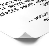 真実は決して壊さない引用文 ポスター (角)