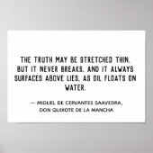 真実は決して壊さない引用文 ポスター (正面)