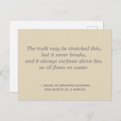 真実は決して引用文II ポストカード (正面/裏面)