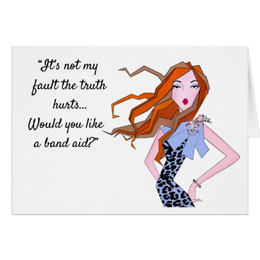 「真実は痛い – バンドの援助を欲しい?」 (正面横)