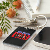 真実は空だった" Keychain ミニマル キーホルダー (正面右)