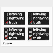 真実は答えステッカー 長方形シール (シート)