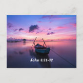 真実は自由に聖書のメモリーカードを設定 ポストカード (裏面)