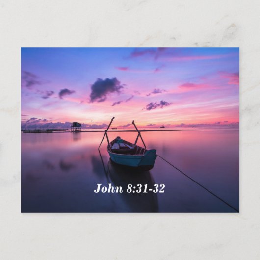 真実は自由に聖書のメモリーカードを設定 ポストカード (裏面)