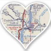 真実または結果のヴィンテージマップ シール (正面)