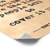 真実より衝撃的なのは嘘の引用文 ポスター (角)