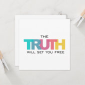 真実を信じれば自由になる カード (正面/裏面インサイチュ)