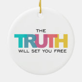 真実を信じれば自由になる セラミックオーナメント (裏面)
