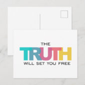 真実を信じれば自由になる ポストカード (正面/裏面)