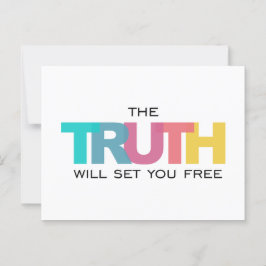 真実を信じれば自由になる ポストカード