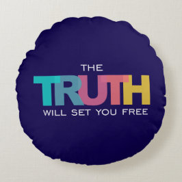 真実を信じれば自由になる ラウンドクッション