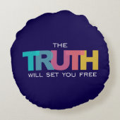 真実を信じれば自由になる ラウンドクッション (裏面)