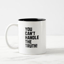 真実を処理できない！ ツートーンマグカップ