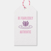 真実を守り、続けはっきりした:恐れを知らない本物» ギフトタグ (正面)