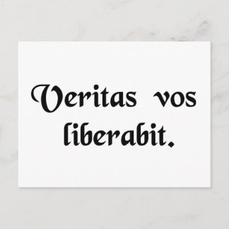 真実を聞けば君は自由になる。 ポストカード
