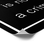 真実を語ることは犯罪ではない（黒いポスター） ポスター (角)