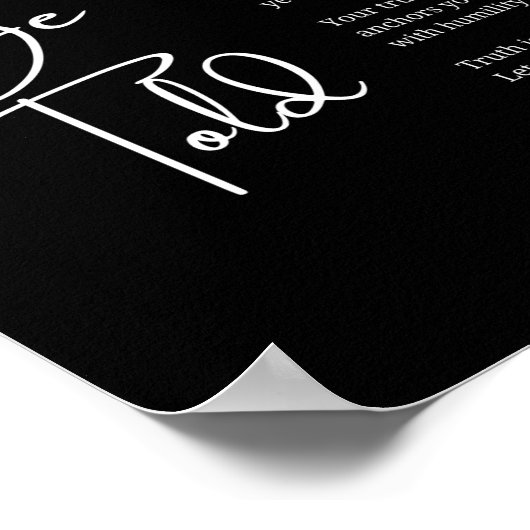 真実を語る詩のポスターの壁の芸術装飾 ポスター (角)