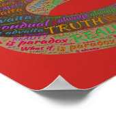 真実パラドックス現実感動的哲学 ポスター (角)